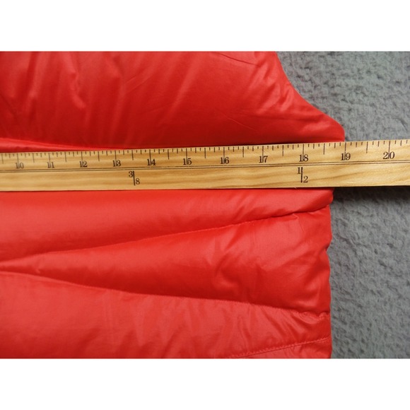 Nike Vest Womens Size M Orange Puffer Down 550 Filled Full Zip Quilted Pockets - Picture 10 of 16